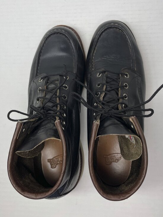 Red Wing Boots Men’s Size 11 D Leather 8890 Black Lace Up Work See Pics main image 9
